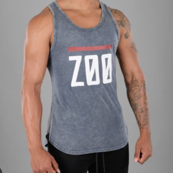 Raw Gear Other - Mens Raw Gear distressed blue tank top size medium